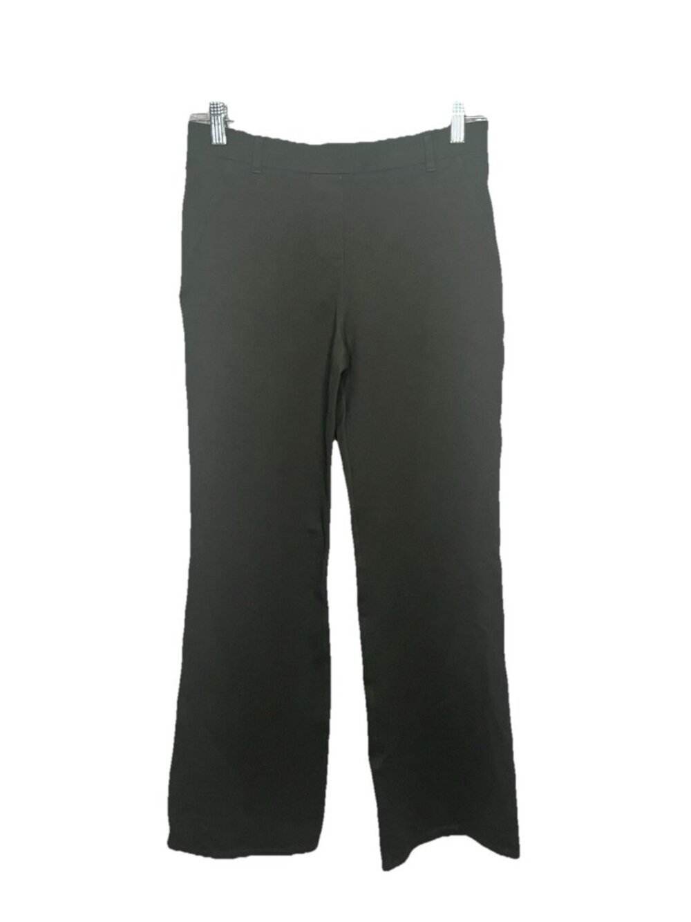 Quince Olive Green Ponte Knit Crop Flare Pull On Pants Petite S Stretch Workwear